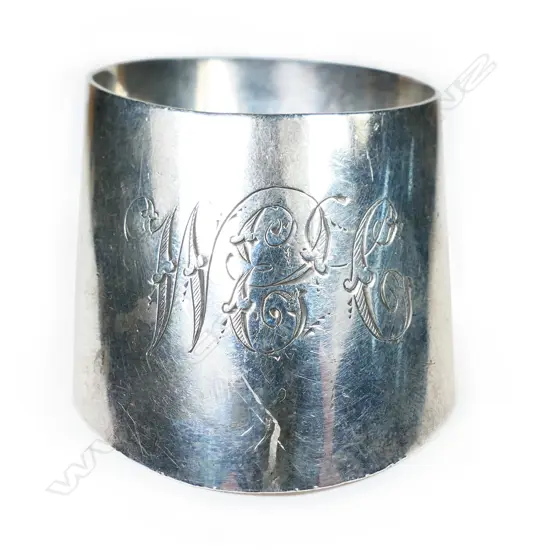 Frank Grady silver napkin ring,
